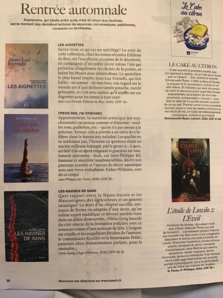 Ravines dans Marie-Claire Suisse