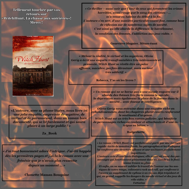 WitchHunt dans les blogs : Merci !