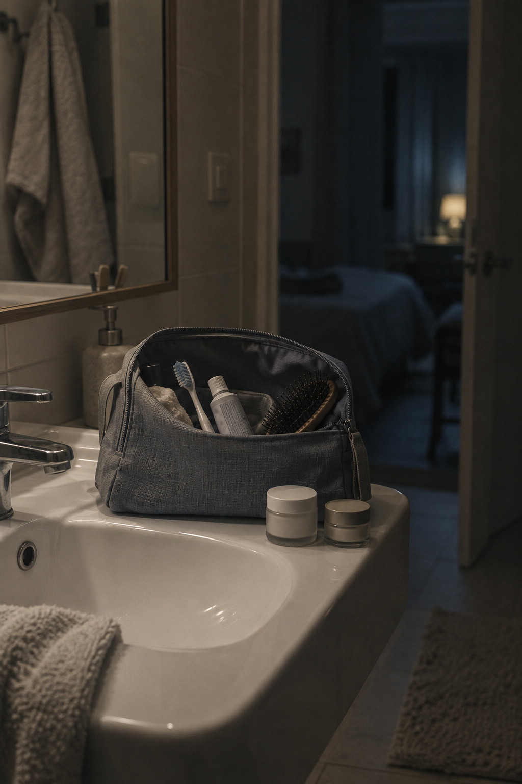 Aujourd’hui ou peut-être hier — La trousse de toilette